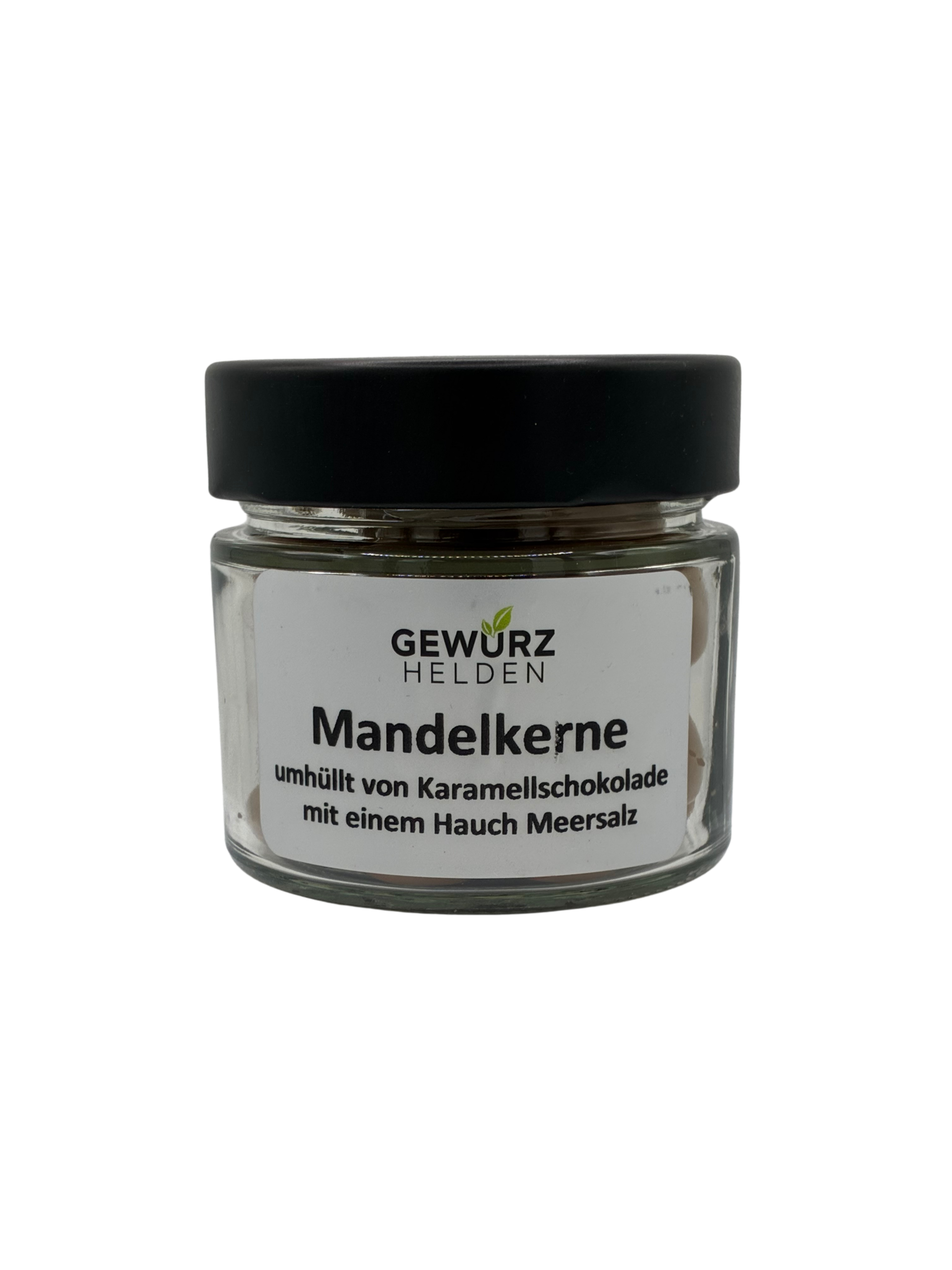 Mandelkerne in Salzkaramellschokolade