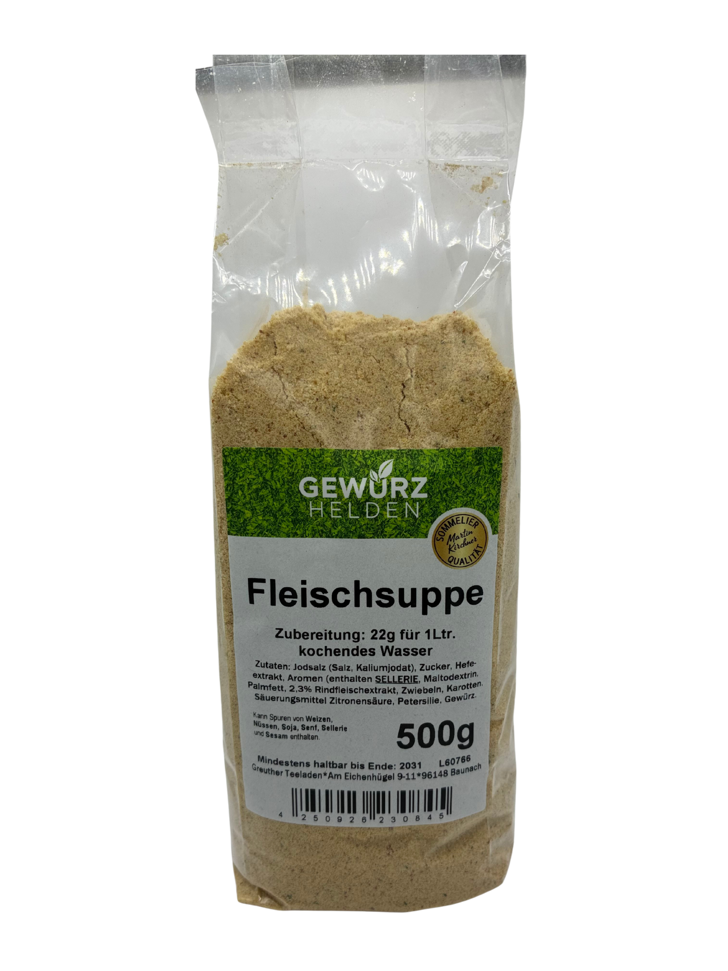 Fleischsuppe