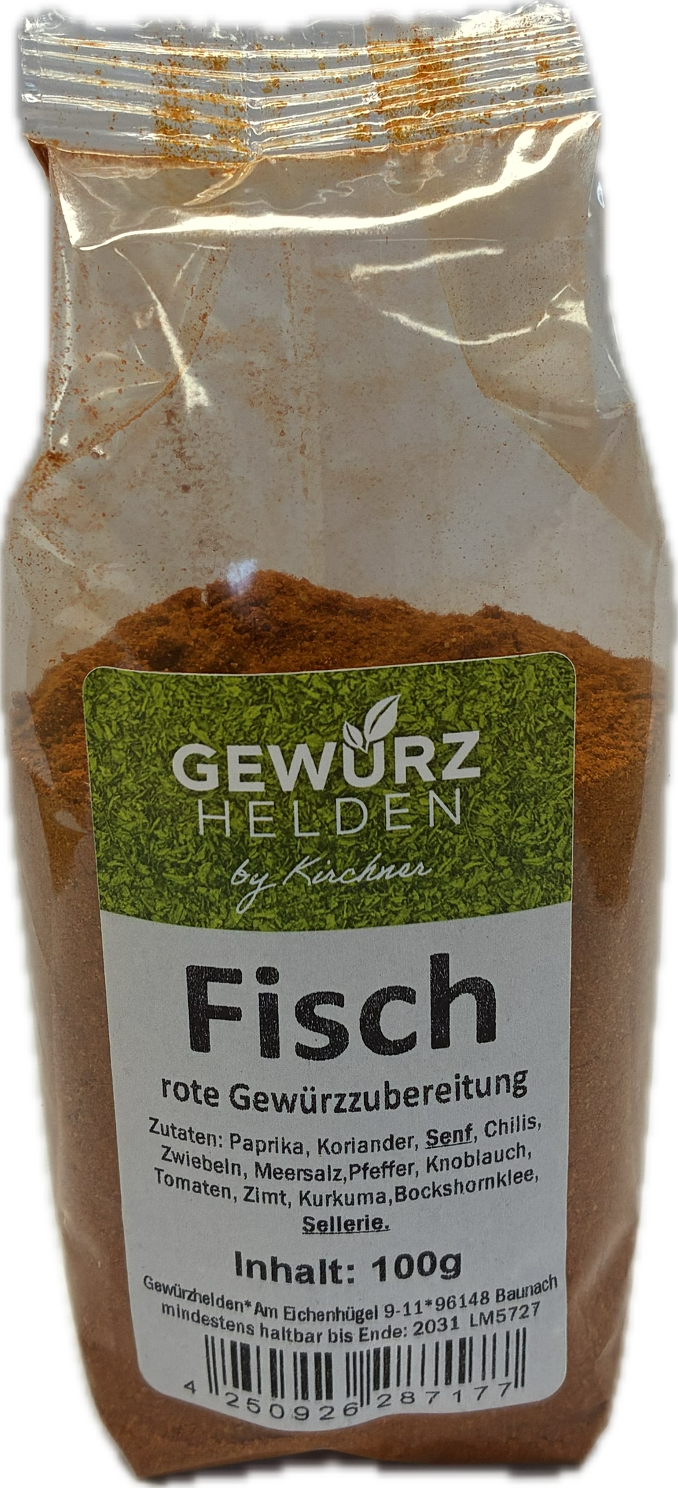 Fisch rote Gewürzzubereitung