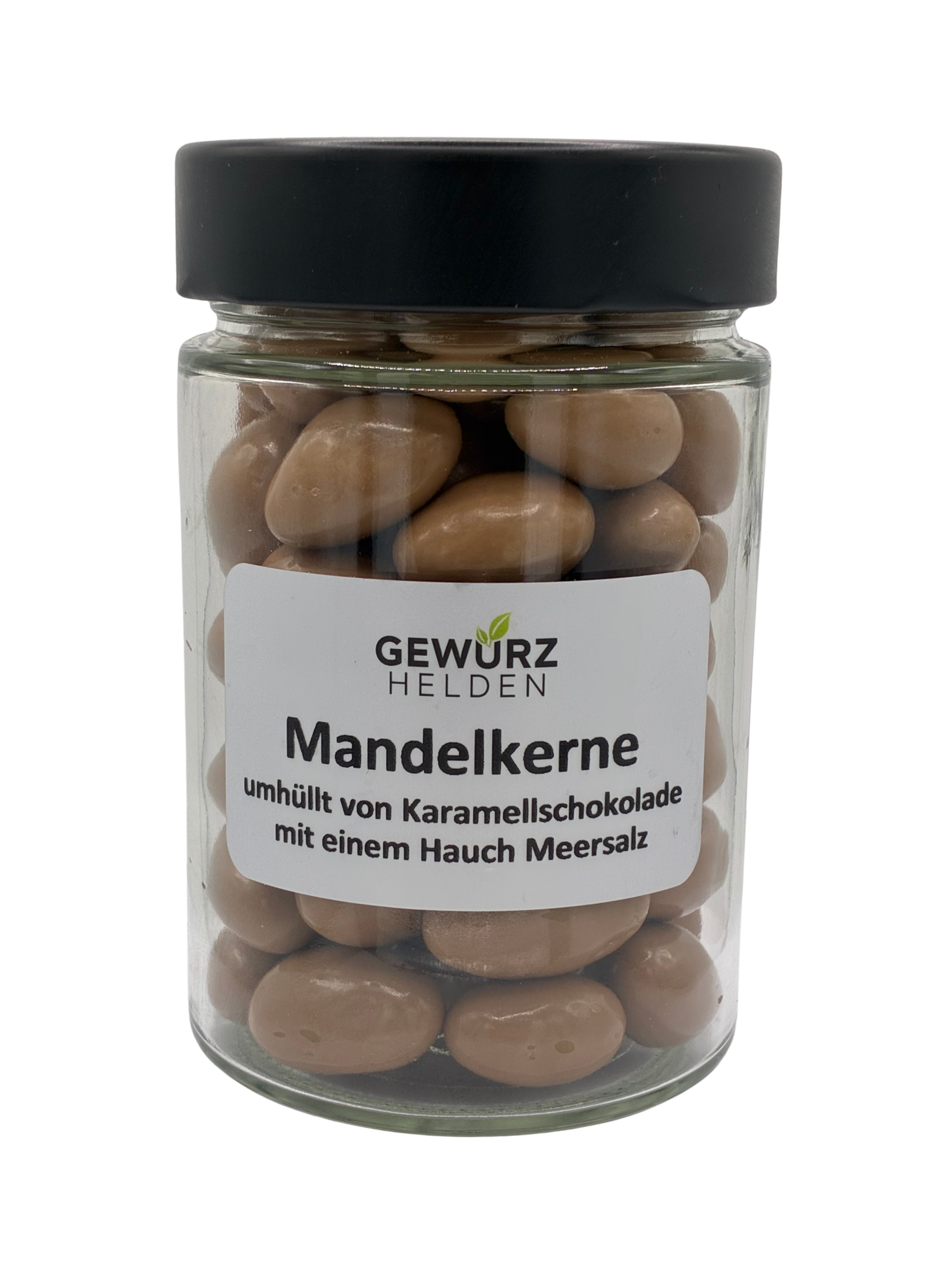 Mandelkerne in Salzkaramellschokolade