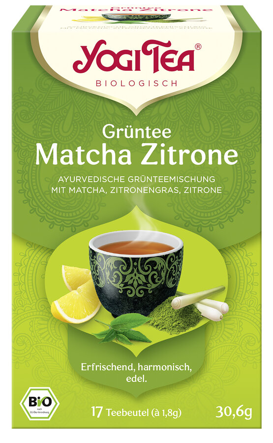 BIO Yogi Tea Grüntee Matcha Zitrone