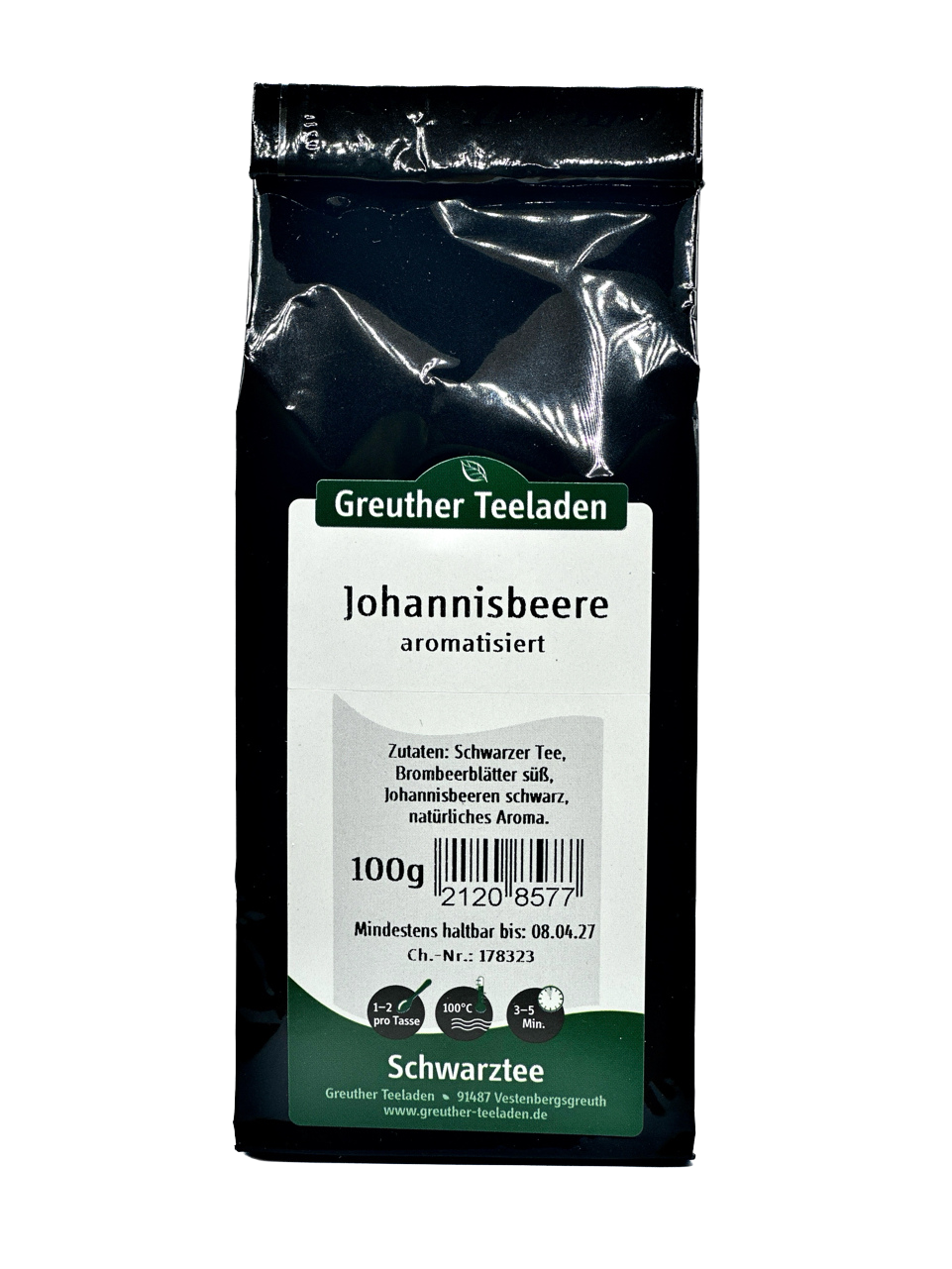 Johannisbeere Schwarzer Tee aromatisiert